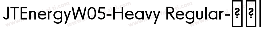 JTEnergyW05-Heavy Regular字体转换
